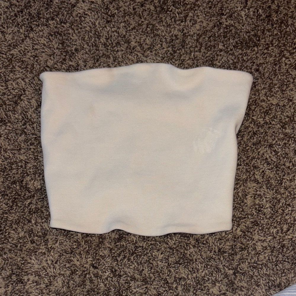 Zara White Tube Top
